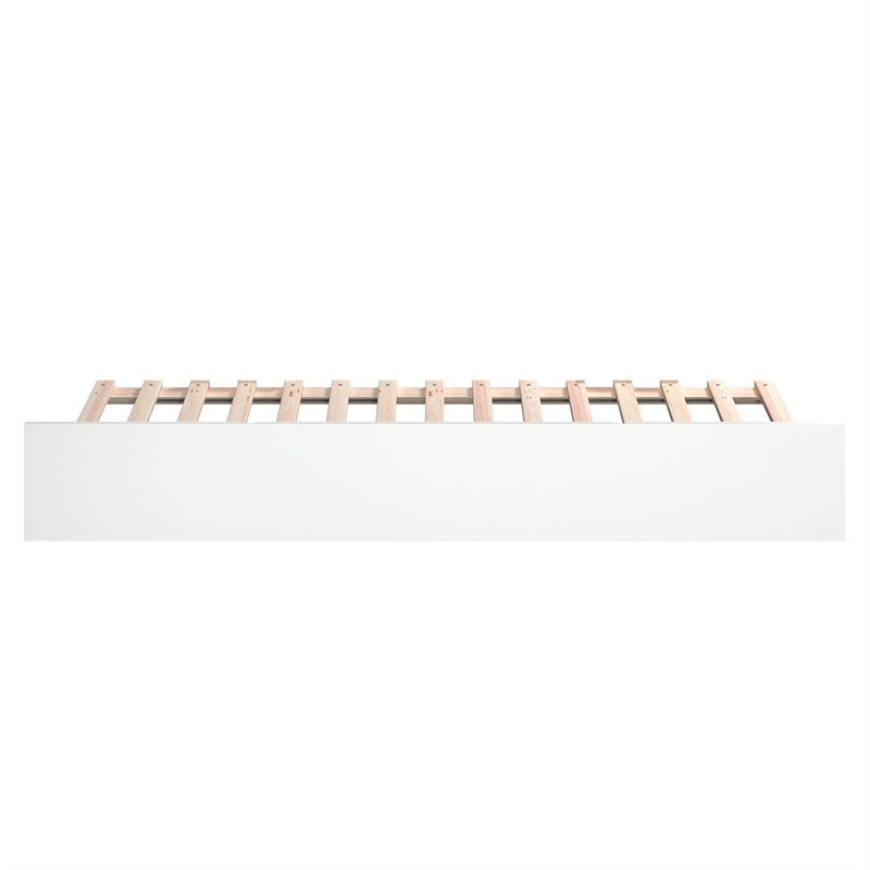AFI Urban Twin XL Solid Wood Mid-Century Panel Trundle in White