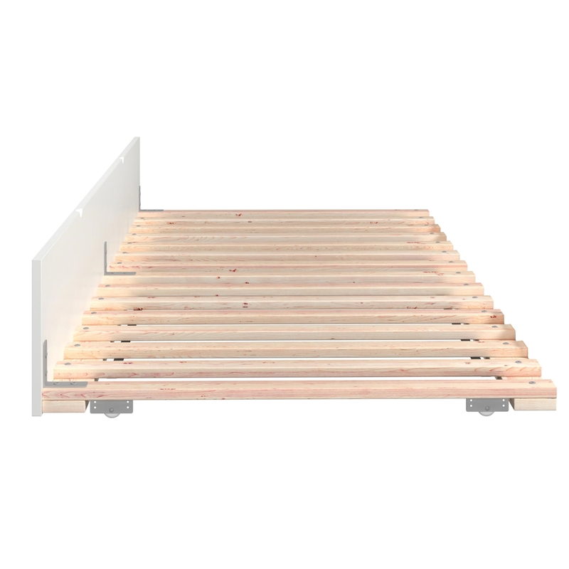 AFI Urban Twin XL Solid Wood Mid-Century Panel Trundle in White