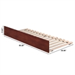 AFI Urban Twin Extra Long Solid Wood Mid-Century Trundle in Walnut