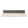 AFI Urban Twin Extra Long Solid Wood Mid-Century Trundle in Gray