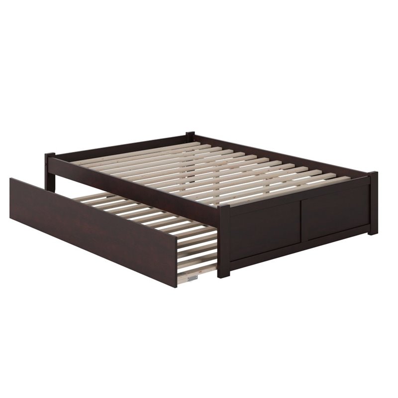 Atlantic Furniture Concord Queen Platform Panel Bed with Trundle in