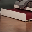 AFI Concord Queen Solid Wood Platform Panel Bed with Trundle in White