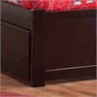 Nantucket Twin XL Wood Platform Bed with Footboard and TXL Trundle in Espresso