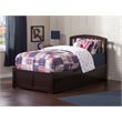 AFI Richmond Twin XL Solid Wood Bed with Twin XL Trundle in Espresso