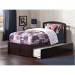AFI Richmond Twin XL Solid Wood Bed with Twin XL Trundle in Espresso