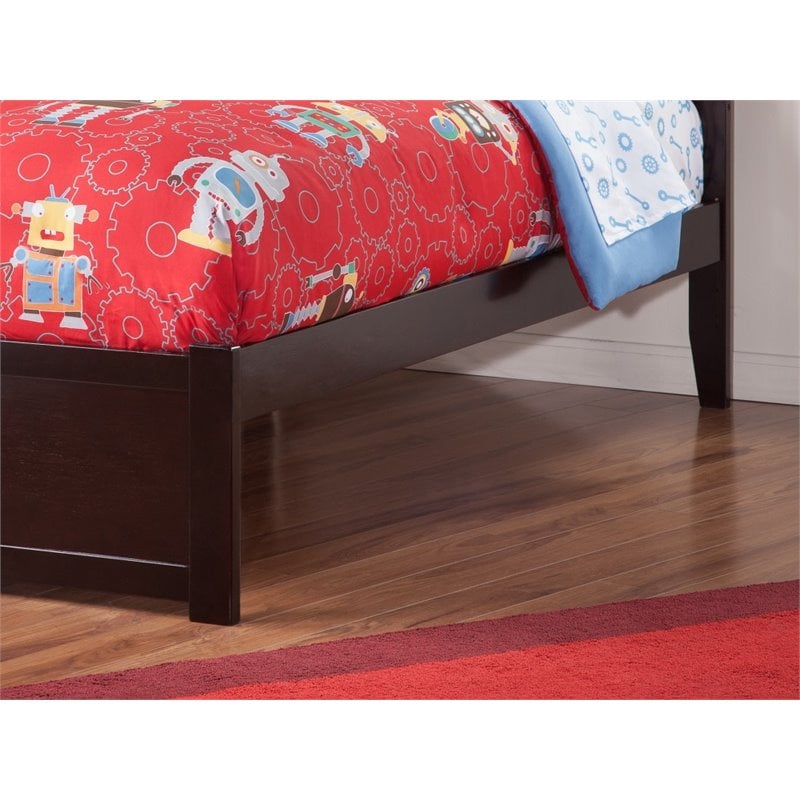 AFI Richmond Twin XL Solid Wood Bed with Twin XL Trundle in Espresso