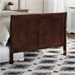 Portland Twin XL Wood Platform Bed with Matching Footboard & Trundle in Walnut