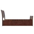 Portland Twin XL Wood Platform Bed with Matching Footboard & Trundle in Walnut