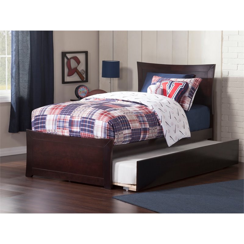 AFI Metro Solid Wood Twin XL Bed and Footboard with Twin XL