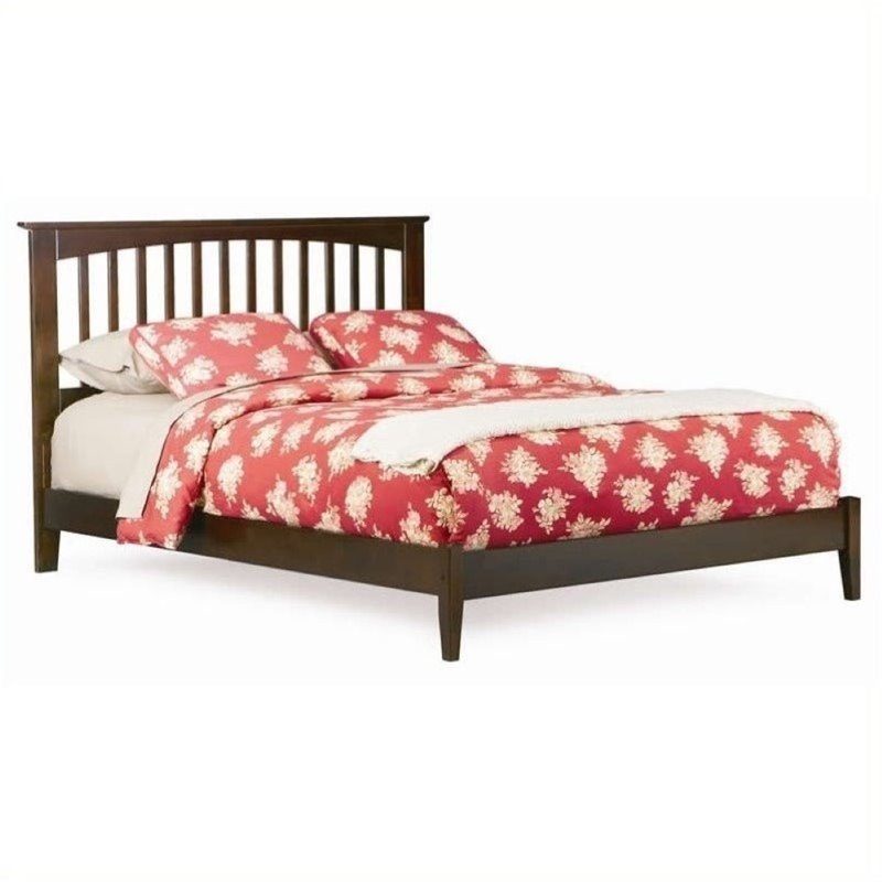 AFI Brooklyn Twin Platform Bed in Antique Walnut Cymax Business