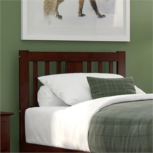 AFI Tahoe Slatted Wood Headboard Twin Walnut
