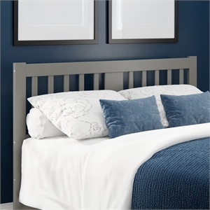 AFI Tahoe Slatted Wood Headboard Queen Grey