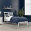 AFI Tahoe Twin XL Solid Wood Spindle Platform Bed in White