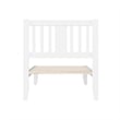 AFI Tahoe Twin XL Solid Wood Spindle Platform Bed in White