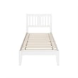 AFI Tahoe Twin XL Solid Wood Spindle Platform Bed in White