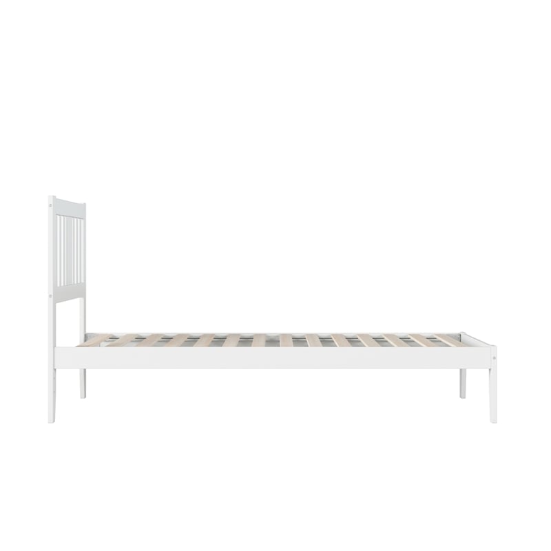 AFI Tahoe Twin XL Solid Wood Spindle Platform Bed in White