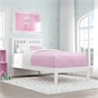 AFI Tahoe Twin Spindle Solid Wood Platform Bed in White