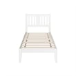 AFI Tahoe Twin Spindle Solid Wood Platform Bed in White