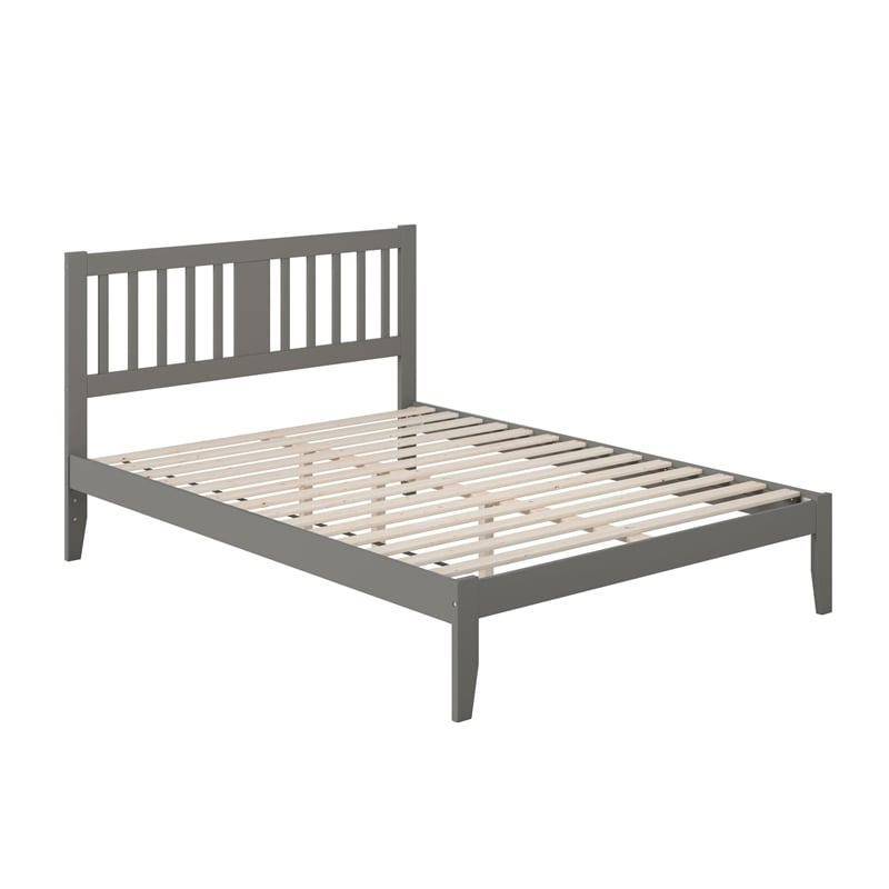 AFI Tahoe Twin Spindle Solid Wood Platform Bed in Grey