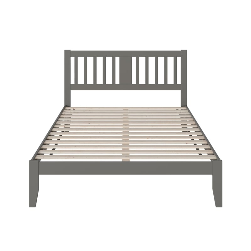 AFI Tahoe Twin Spindle Solid Wood Platform Bed in Grey