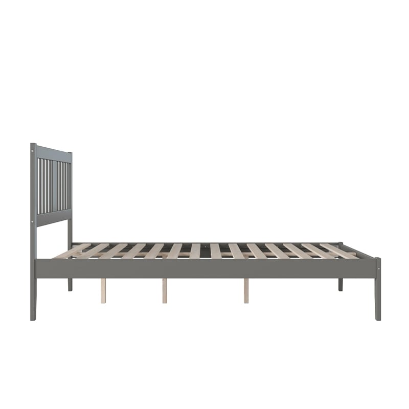 AFI Tahoe Twin Spindle Solid Wood Platform Bed in Grey