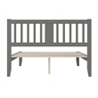 AFI Tahoe Twin Spindle Solid Wood Platform Bed in Grey