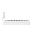 AFI Tahoe Twin XL Solid Wood Bed and Twin XL Trundle with USB Charger in White