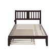 AFI Tahoe Twin Solid Wood Platform Bed with Twin Trundle in Grey