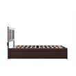 AFI Tahoe Twin Solid Wood Platform Bed with Twin Trundle in Grey