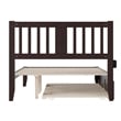 AFI Tahoe Twin Solid Wood Platform Bed with Twin Trundle in Grey