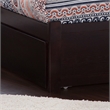 Richmond Queen Wood Platform Bed with Footboard and Twin XL Trundle in Espresso