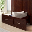AFI Hamilton Twin XL Solid Wood Murphy Bed Chest with Built-In Charger in Walnut
