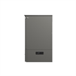 AFI Hamilton Twin XL Solid Wood Murphy Bed Chest with Built-In Charger in Gray