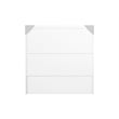 Southampton Twin XL Wood Murphy Bed Chest w Mattress & Built-in Charger in White