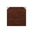 Southampton Twin XL Wood Murphy Bed Chest w Mattress and Built-in Charger Walnut