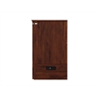 Southampton Twin XL Wood Murphy Bed Chest w Mattress and Built-in Charger Walnut