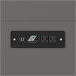 Southampton Twin XL Wood Murphy Bed Chest w/ Mattress & Built-in Charger in Gray
