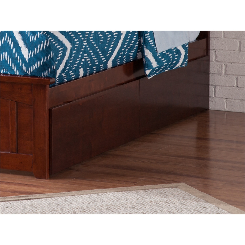 AFI Urban Twin / Full Solid Wood Bed Drawer in Walnut (Set of 2)