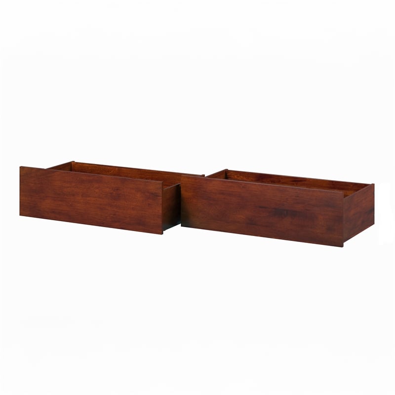 AFI Urban Twin / Full Solid Wood Bed Drawer in Walnut (Set of 2)