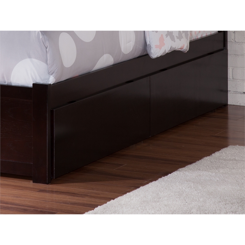 AFI Urban Twin Full Solid Wood Bed Drawers in Espresso (Set of 2)