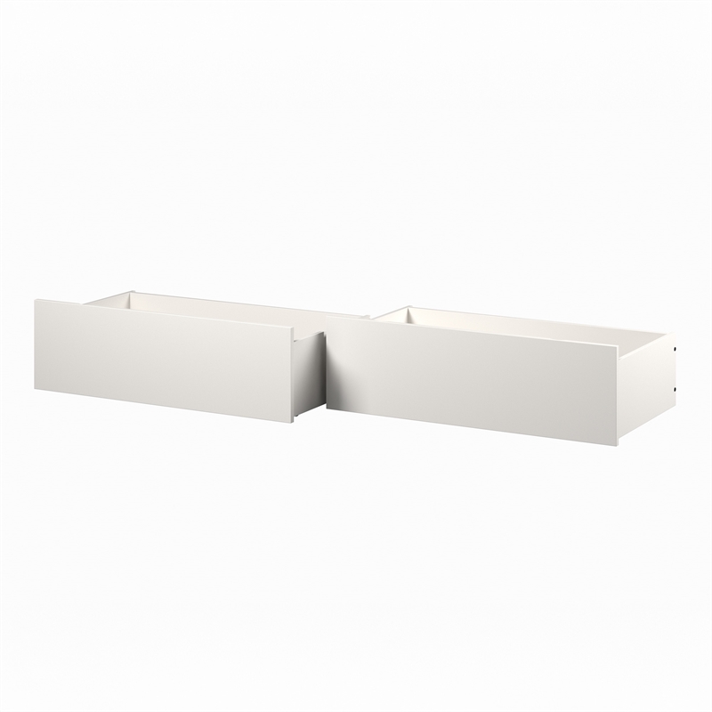 AFI Urban Queen King Solid Wood Bed Drawer in White (Set of 2)