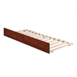 AFI Solid Wood Twin Extra Long Contemporary Trundle in Walnut