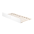 AFI Twin Sized Solid Wood Modern Trundle in White