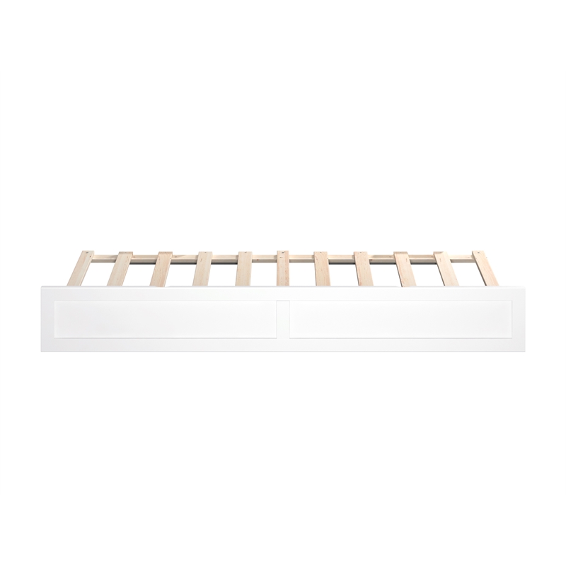 AFI Twin Sized Solid Wood Modern Trundle in White