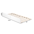 AFI Twin Sized Solid Wood Modern Trundle in White