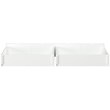 AFI Twin/Full Solid Wood Transitional Bed Drawers in White (Set of 2)