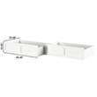 AFI Twin/Full Solid Wood Transitional Bed Drawers in White (Set of 2)