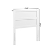 AFI NoHo Mid-Century Panel Wood Headboard Twin White
