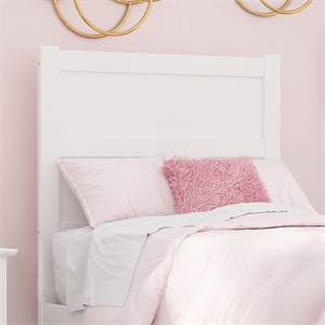 afi noho wood twin headboard with usb charging station in white