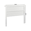 AFI NoHo Mid-Century Panel Wood Headboard Full White